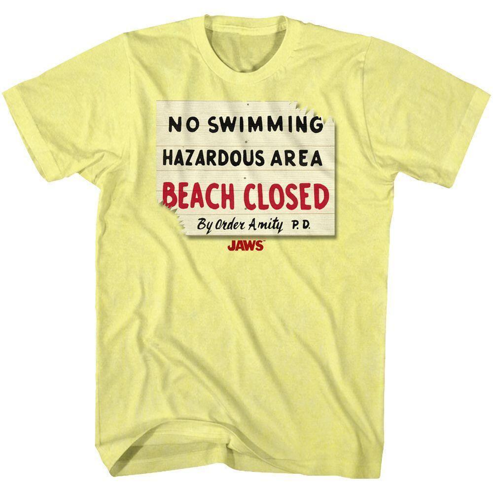 Jaws Hazardous Area Sign T Shirt